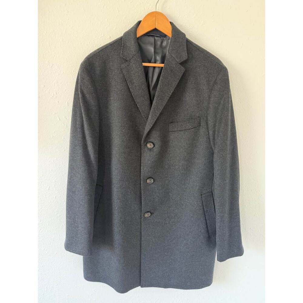 Men’s Cardinal of Canada Wool & Cashmere Topcoat Peacoat Size 44R